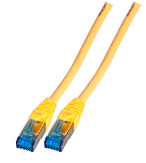 INFRALAN® Patchkabel S/FTP Cat.6A TPE umspritzt, gelb